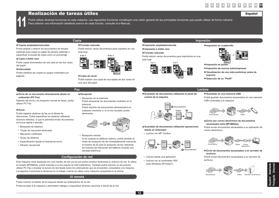 Realización de tareas útiles | Canon i-SENSYS MF5980dw User Manual | Page 115 / 288