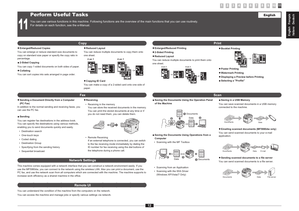 Perform useful tasks | Canon i-SENSYS MF5980dw User Manual | Page 19 / 288