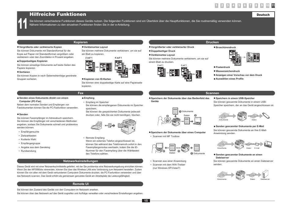Hilfreiche funktionen | Canon i-SENSYS MF5980dw User Manual | Page 22 / 288