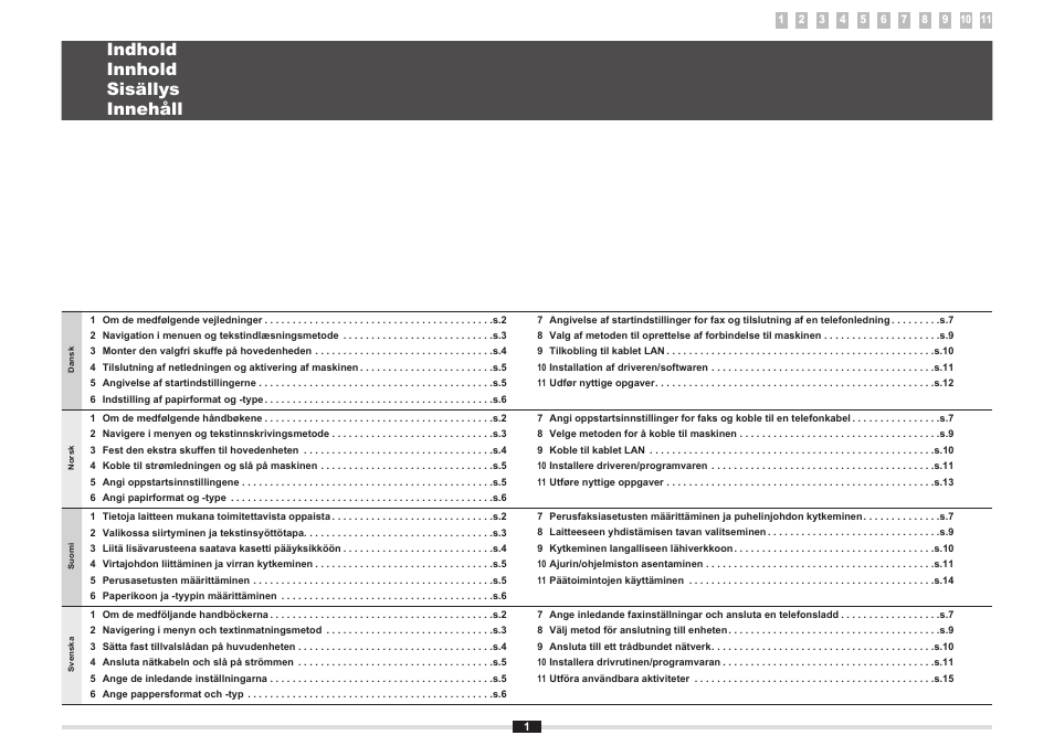 Indhold innhold sisällys innehåll | Canon i-SENSYS MF5980dw User Manual | Page 88 / 288