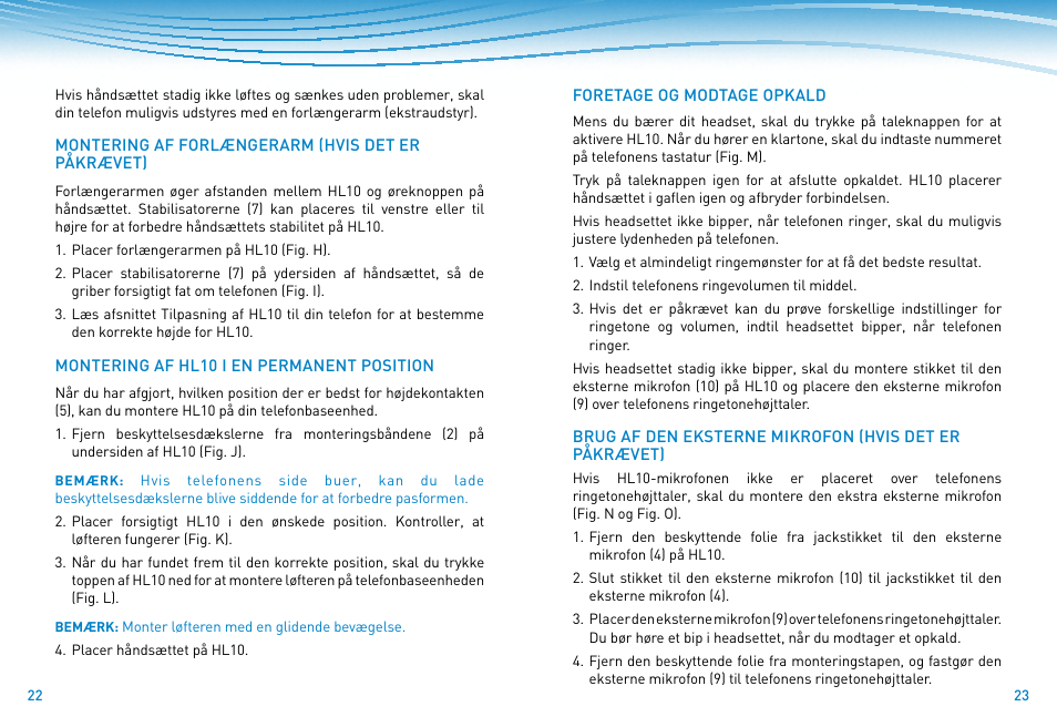 Plantronics HL10 Lifter User Manual | Page 10 / 36