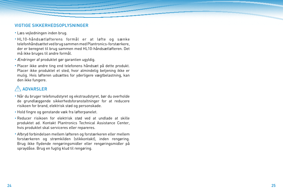 Plantronics HL10 Lifter User Manual | Page 11 / 36