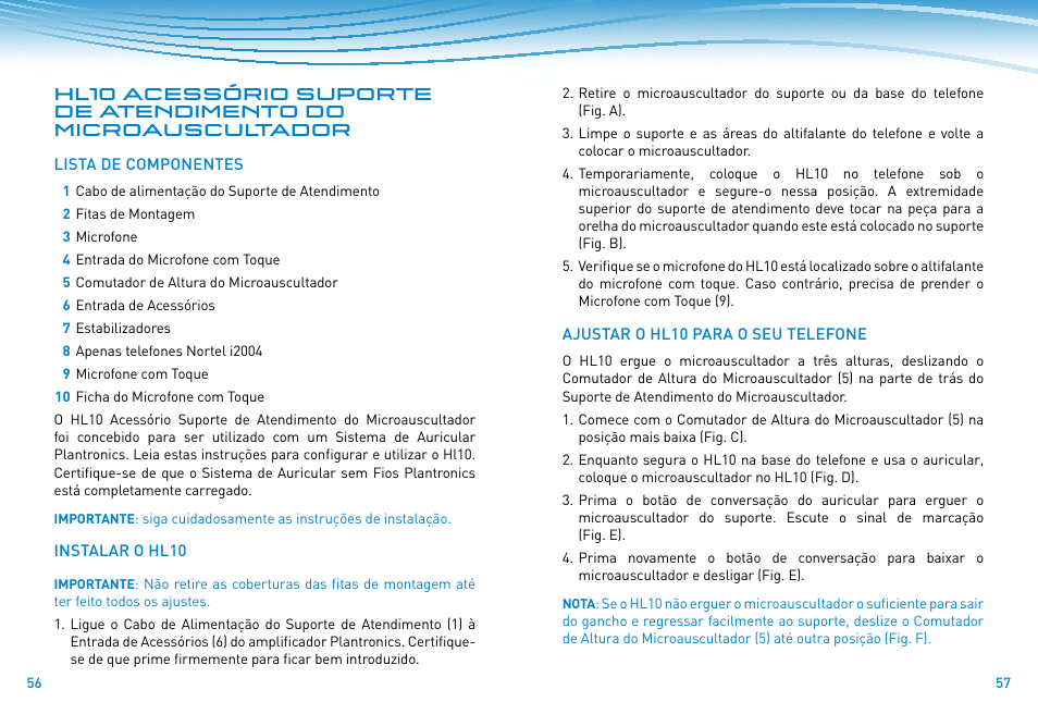 Plantronics HL10 Lifter User Manual | Page 27 / 36