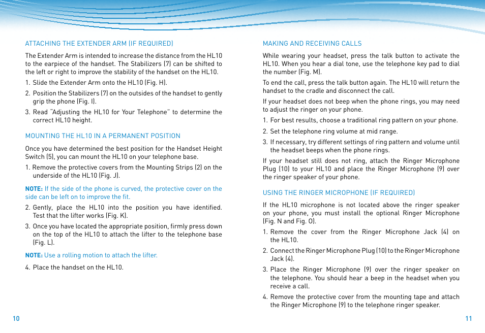 Plantronics HL10 Lifter User Manual | Page 4 / 36