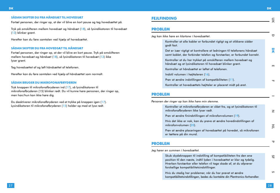 Plantronics S12 User Manual | Page 14 / 47