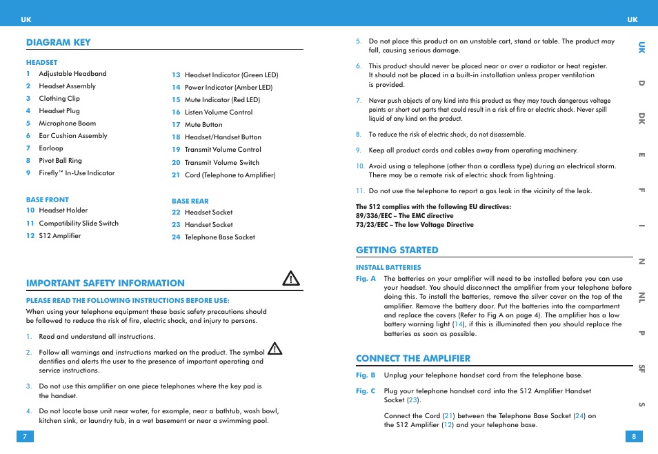 Plantronics S12 User Manual | Page 4 / 47