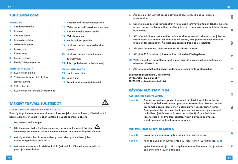 Plantronics S12 User Manual | Page 40 / 47