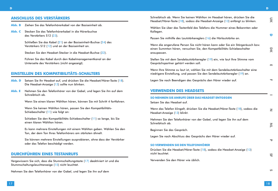 Plantronics S12 User Manual | Page 9 / 47