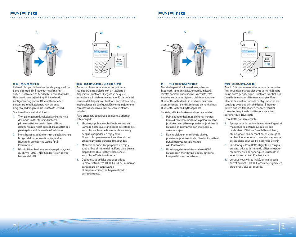 Pairing | Plantronics Discovery 645 User Manual | Page 14 / 32