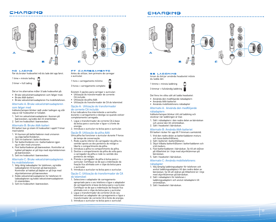 Charging | Plantronics Discovery 645 User Manual | Page 9 / 32