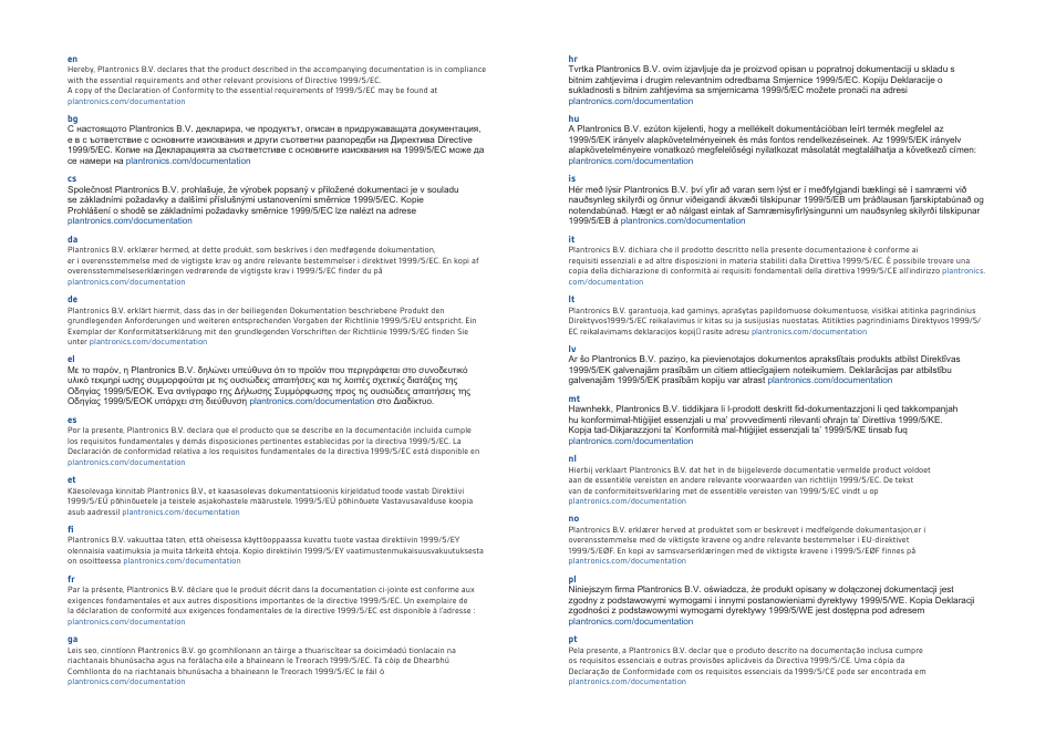 Plantronics GameCom Commander User Manual | Page 22 / 25