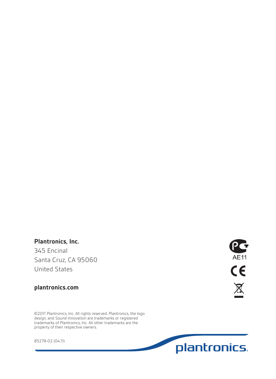 Plantronics GameCom Commander User Manual | Page 25 / 25