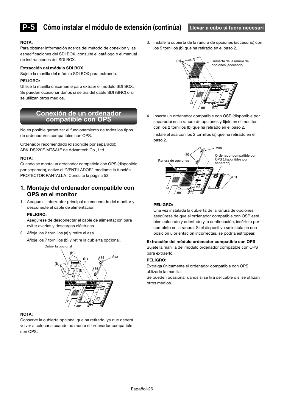 Conexión de un ordenador compatible con ops | MITSUBISHI ELECTRIC MDT552S User Manual | Page 162 / 404