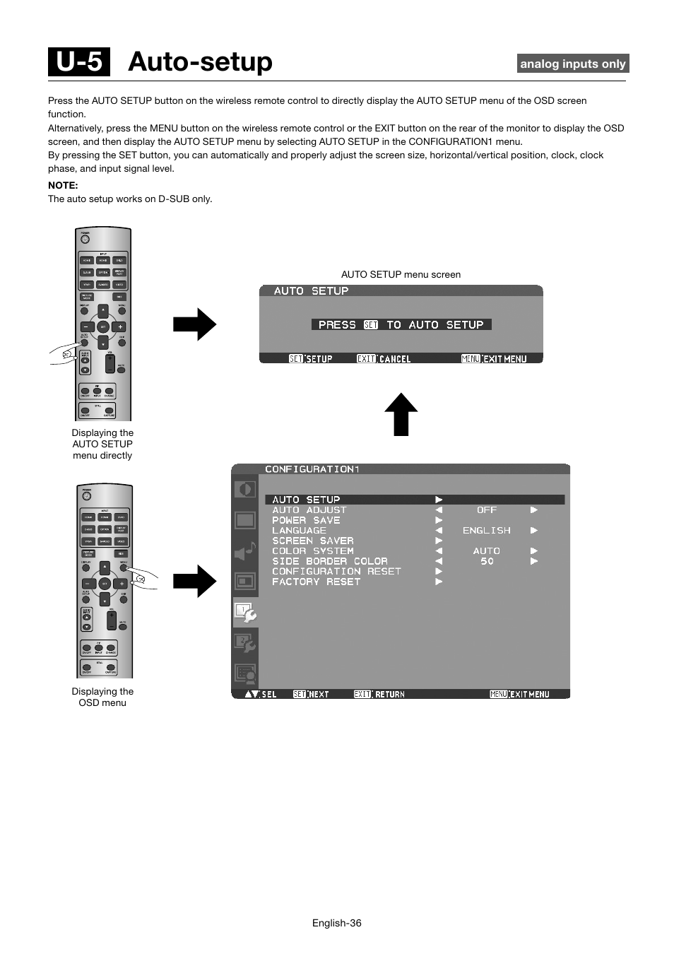 U-5 auto-setup | MITSUBISHI ELECTRIC MDT552S User Manual | Page 40 / 404