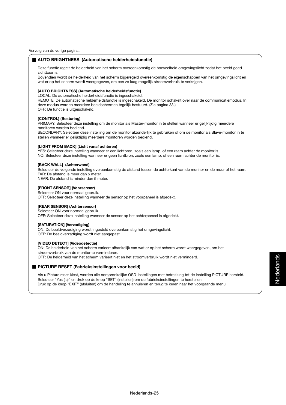 Nederlands | MITSUBISHI ELECTRIC MDT421S User Manual | Page 239 / 300