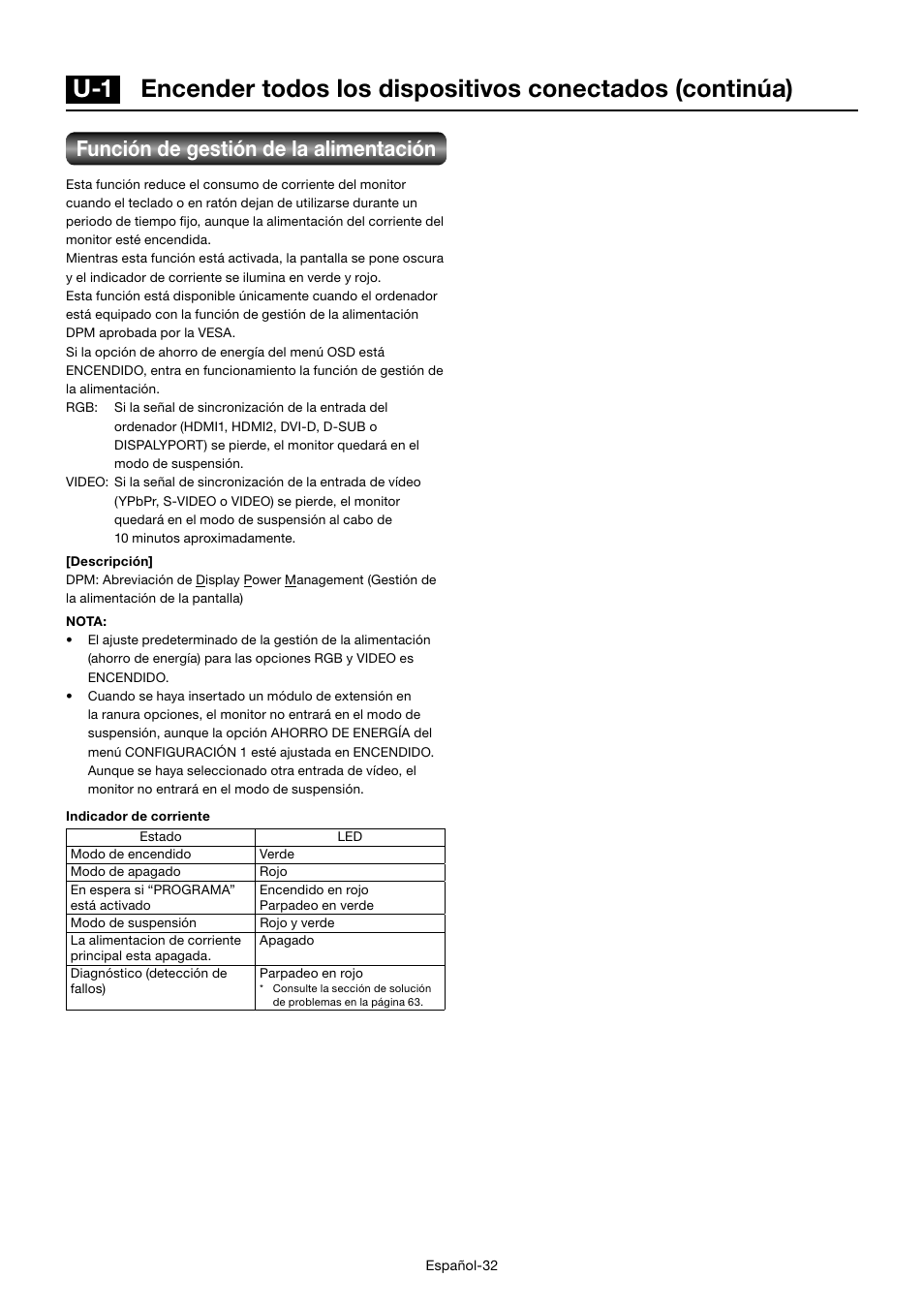 Función de gestión de la alimentación | MITSUBISHI ELECTRIC MDT701S User Manual | Page 168 / 404