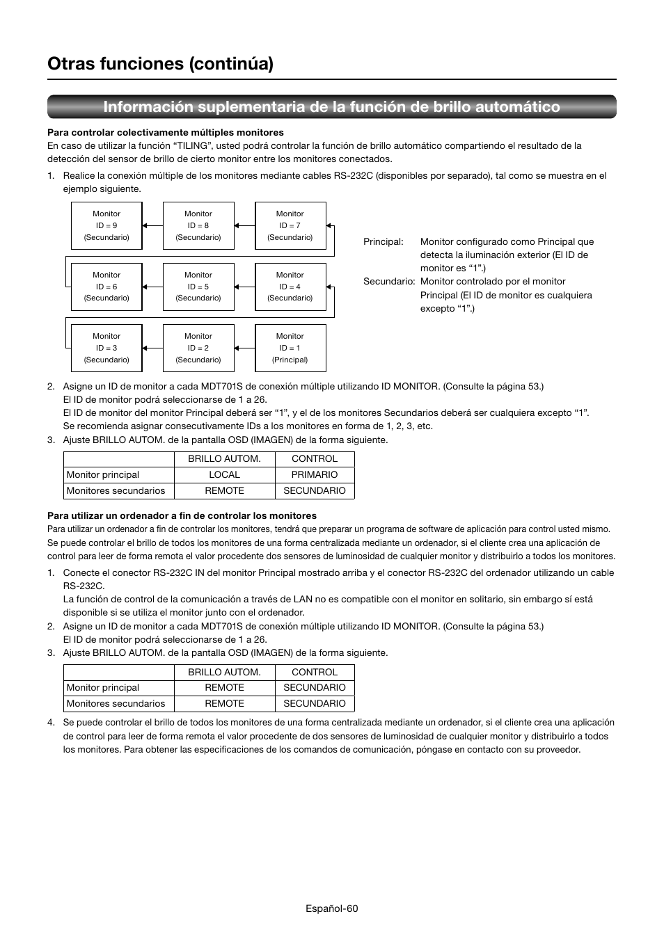 Otras funciones (continúa) | MITSUBISHI ELECTRIC MDT701S User Manual | Page 196 / 404