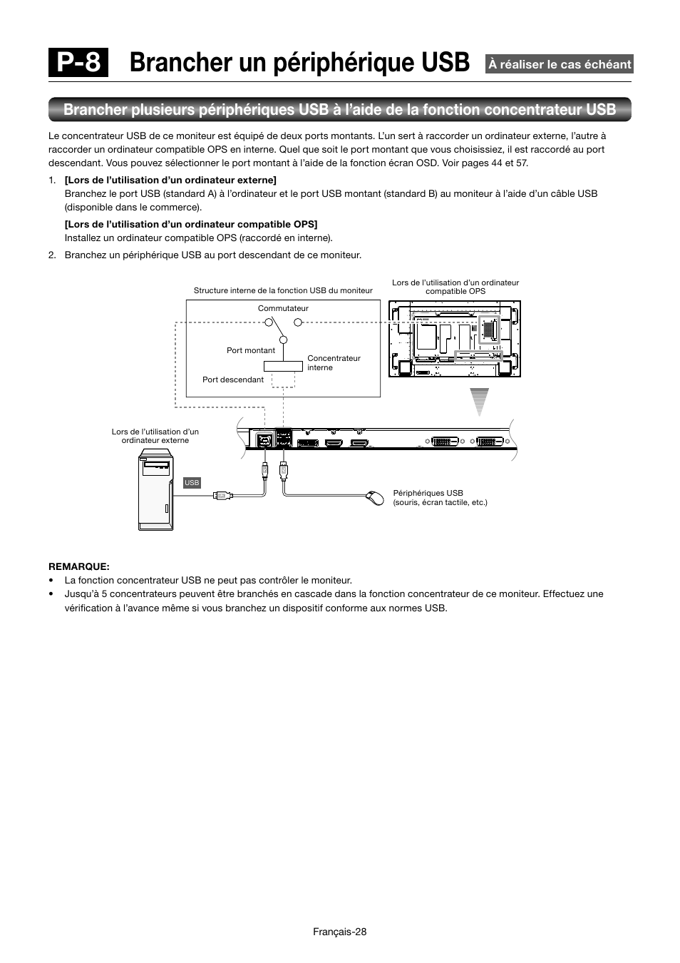 P-8 brancher un périphérique usb | MITSUBISHI ELECTRIC MDT701S User Manual | Page 230 / 404