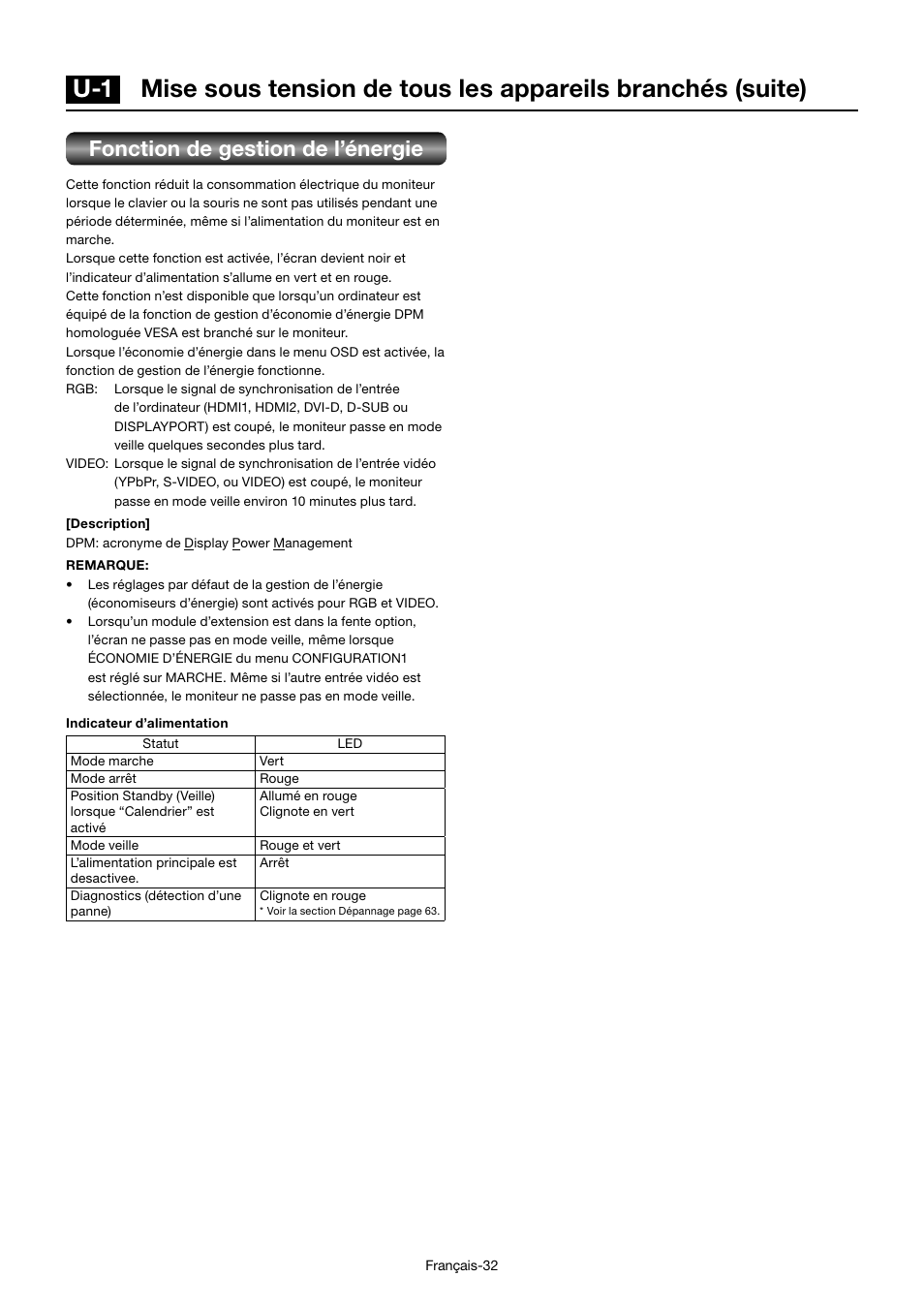 Fonction de gestion de l’énergie | MITSUBISHI ELECTRIC MDT701S User Manual | Page 234 / 404