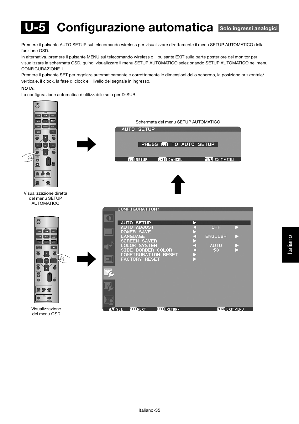 U-5 confi gurazione automatica | MITSUBISHI ELECTRIC MDT701S User Manual | Page 303 / 404