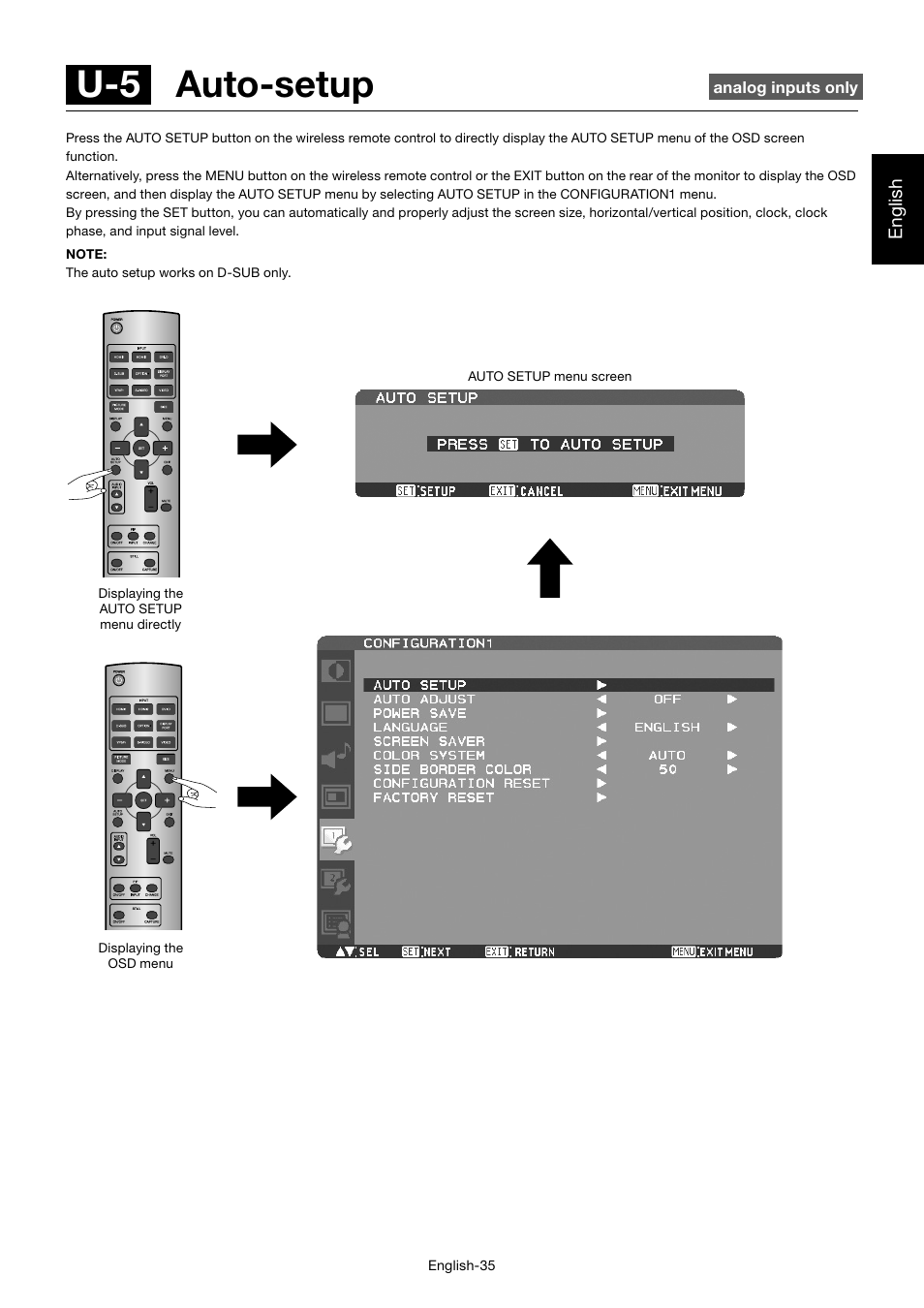 U-5 auto-setup | MITSUBISHI ELECTRIC MDT701S User Manual | Page 39 / 404