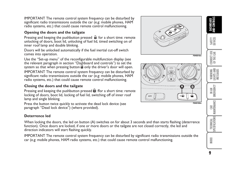 FIAT Idea User Manual | Page 10 / 314