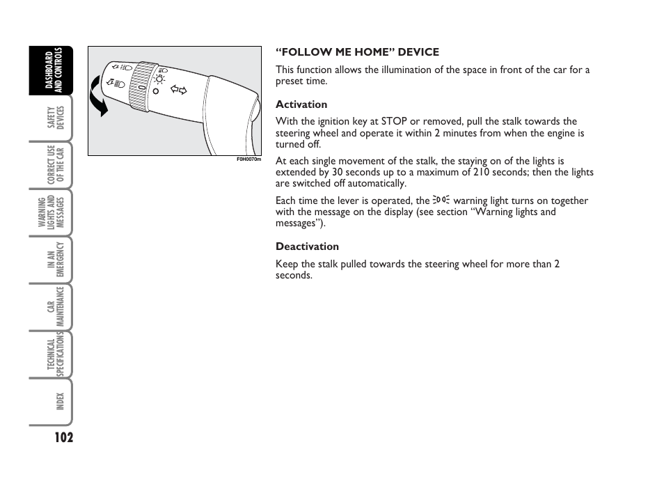 FIAT Idea User Manual | Page 103 / 314