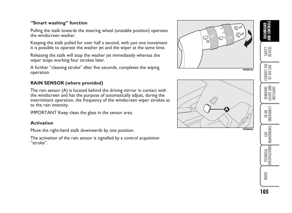 FIAT Idea User Manual | Page 106 / 314