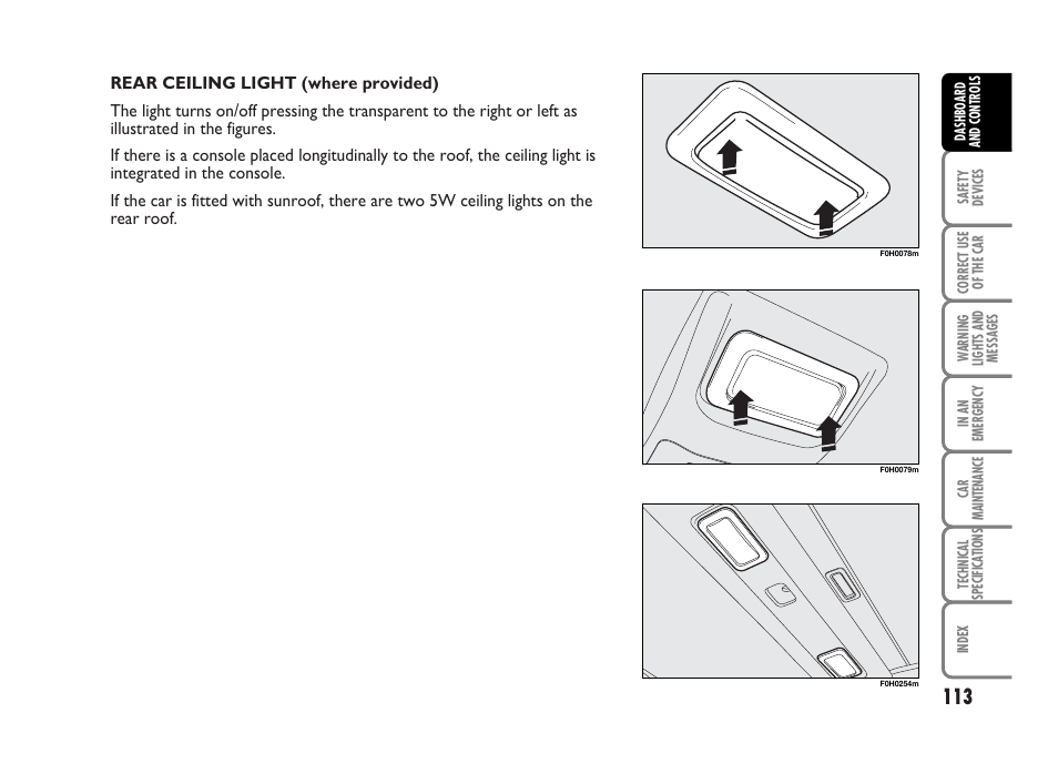 FIAT Idea User Manual | Page 114 / 314