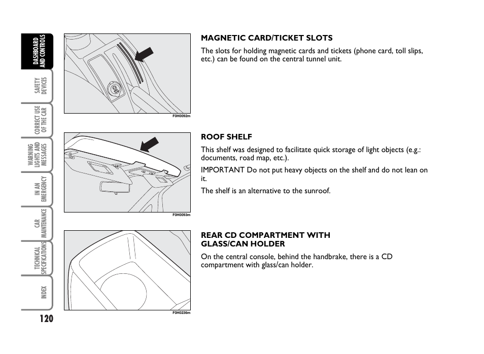 FIAT Idea User Manual | Page 121 / 314