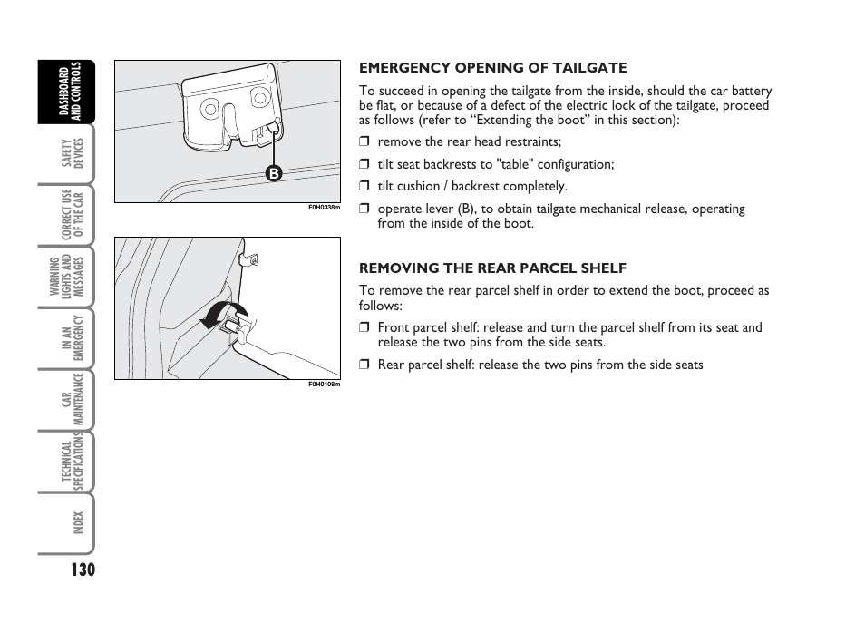 FIAT Idea User Manual | Page 131 / 314