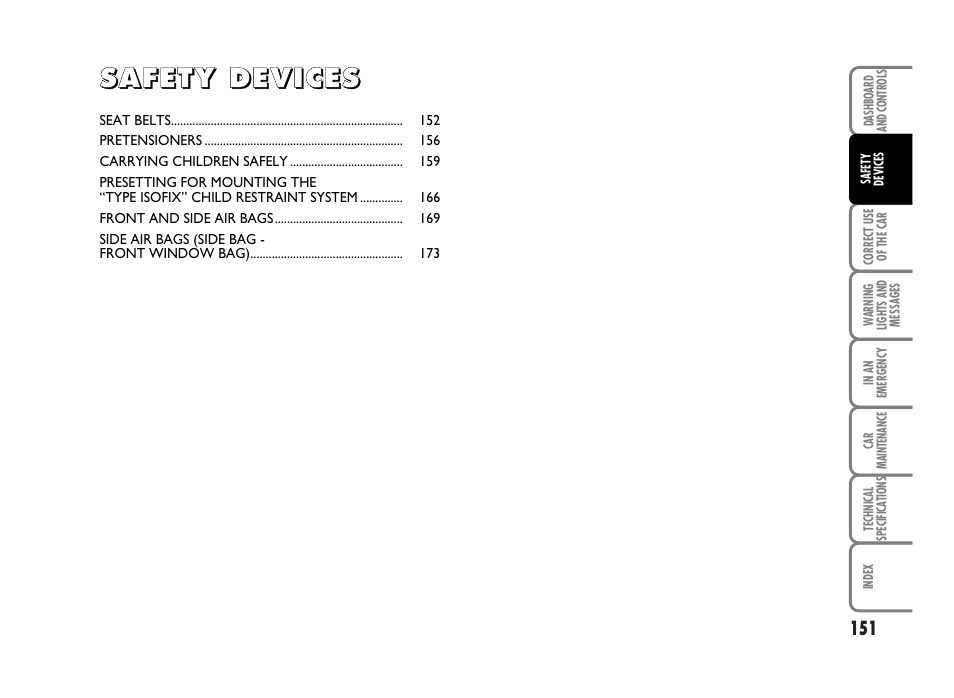 FIAT Idea User Manual | Page 152 / 314