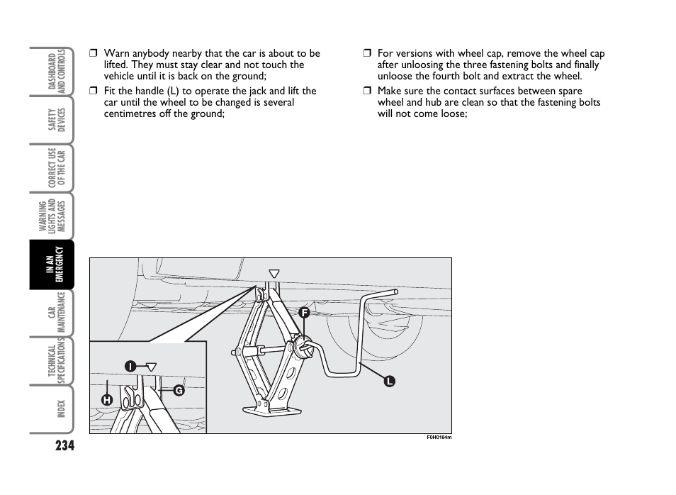 FIAT Idea User Manual | Page 235 / 314