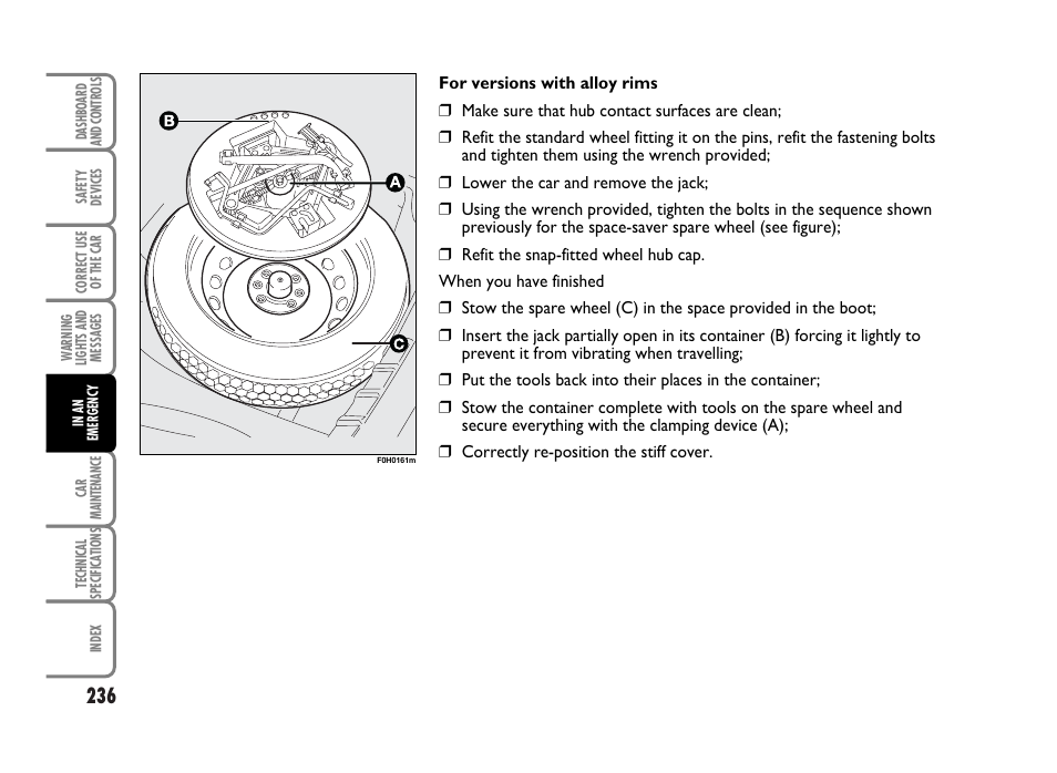 FIAT Idea User Manual | Page 237 / 314