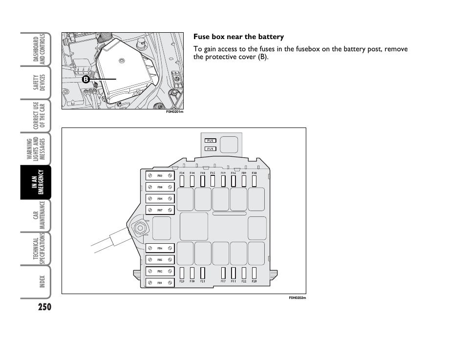 FIAT Idea User Manual | Page 251 / 314