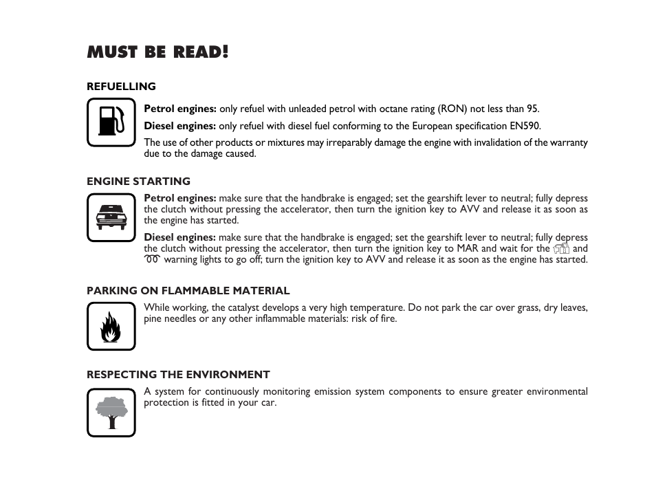 FIAT Idea User Manual | Page 3 / 314