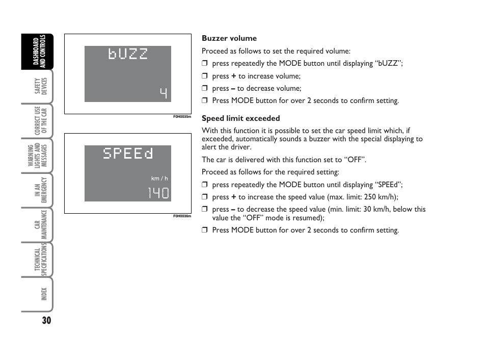 FIAT Idea User Manual | Page 31 / 314