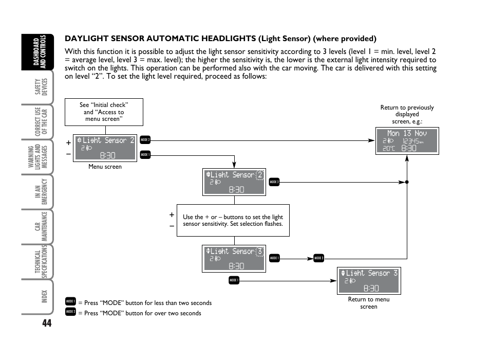 R q q | FIAT Idea User Manual | Page 45 / 314