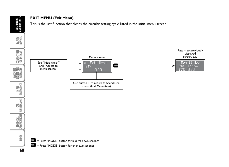 FIAT Idea User Manual | Page 61 / 314