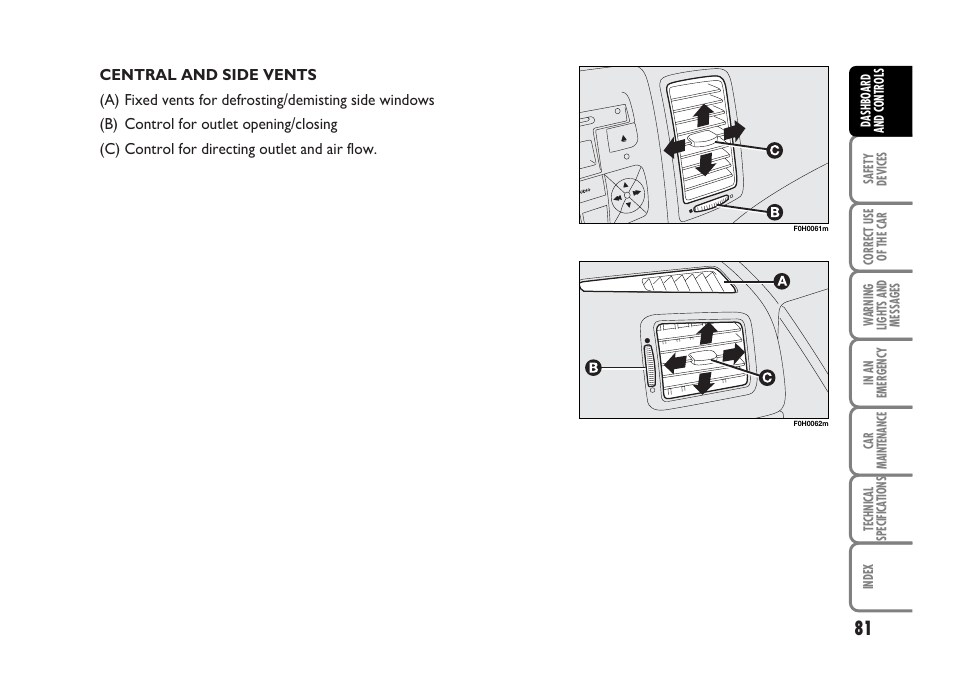 FIAT Idea User Manual | Page 82 / 314