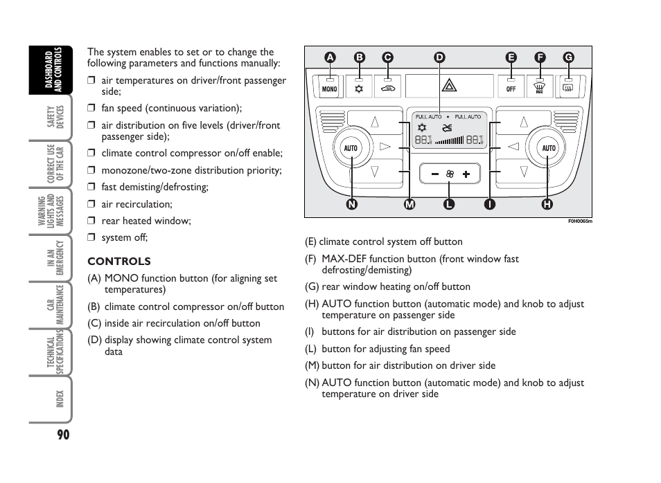 FIAT Idea User Manual | Page 91 / 314