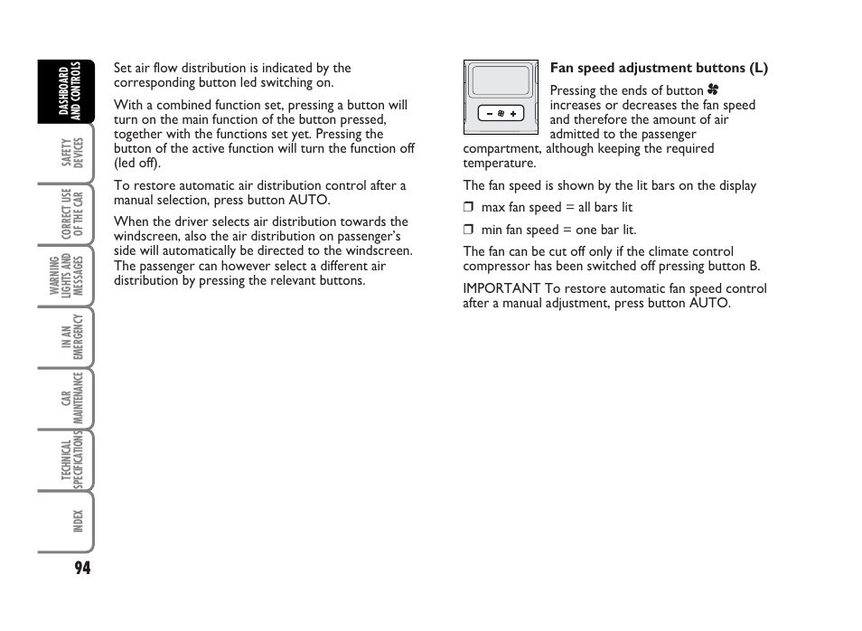 FIAT Idea User Manual | Page 95 / 314