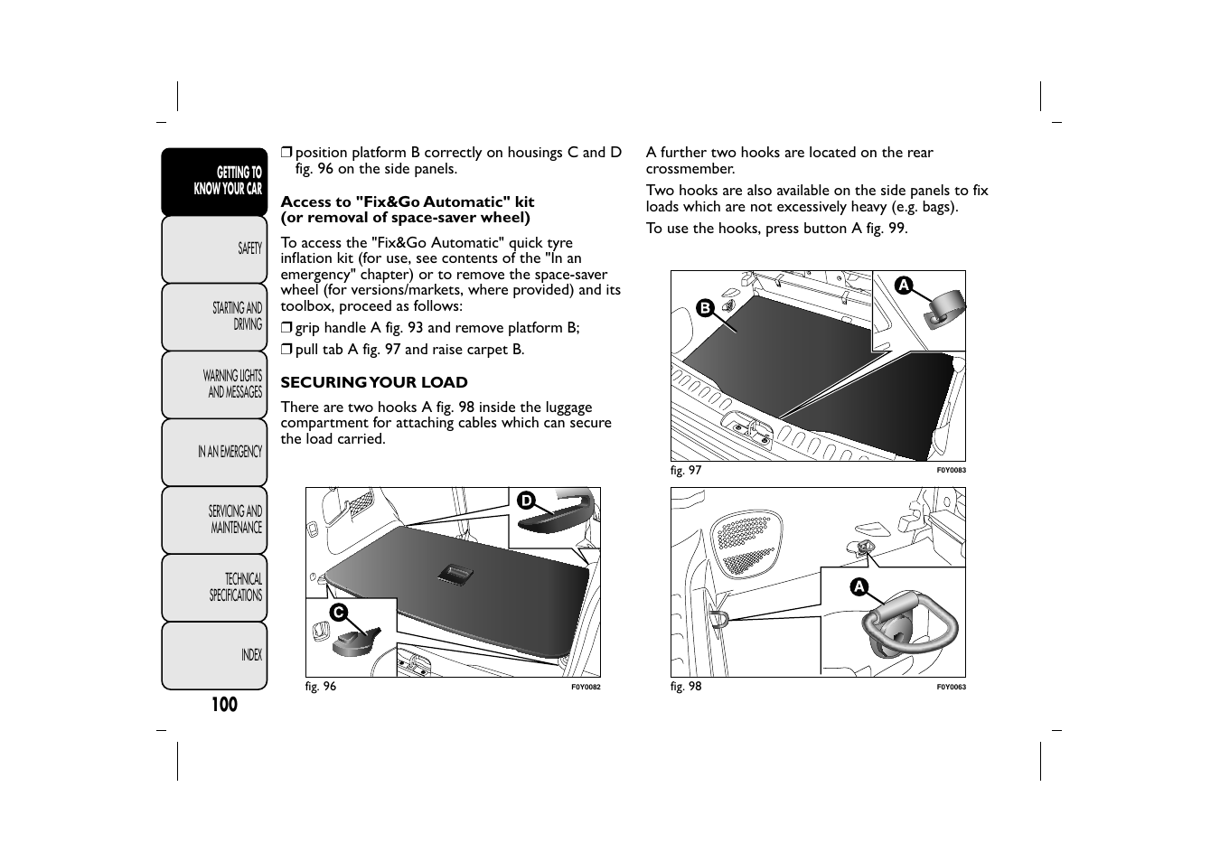 FIAT 500L User Manual | Page 104 / 348