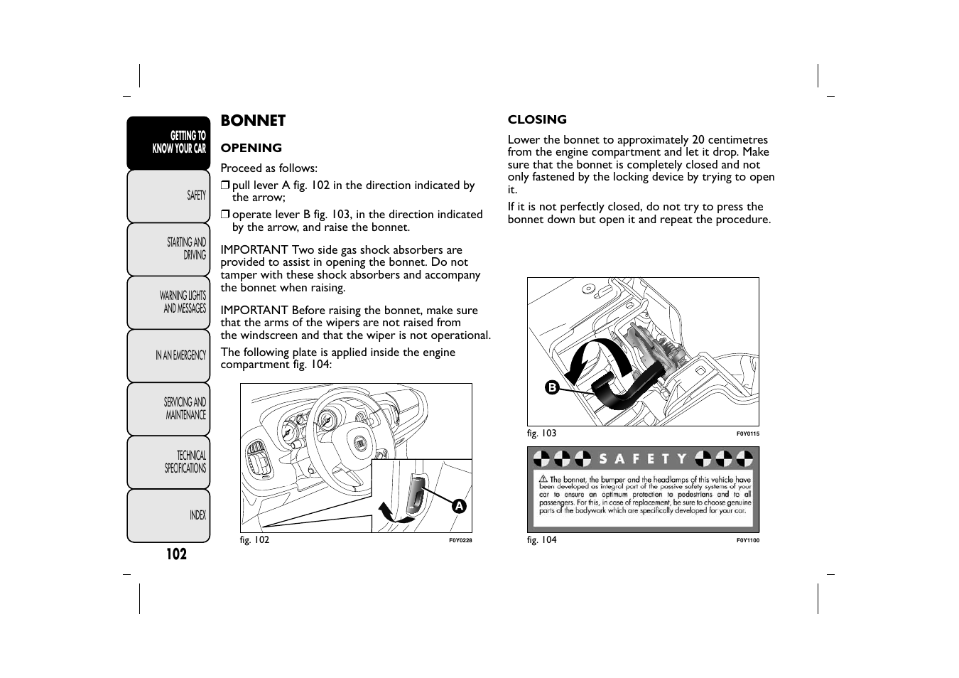 FIAT 500L User Manual | Page 106 / 348