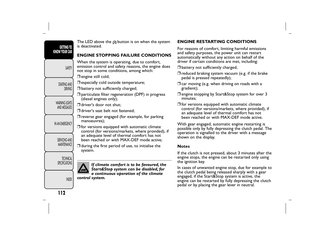 FIAT 500L User Manual | Page 116 / 348