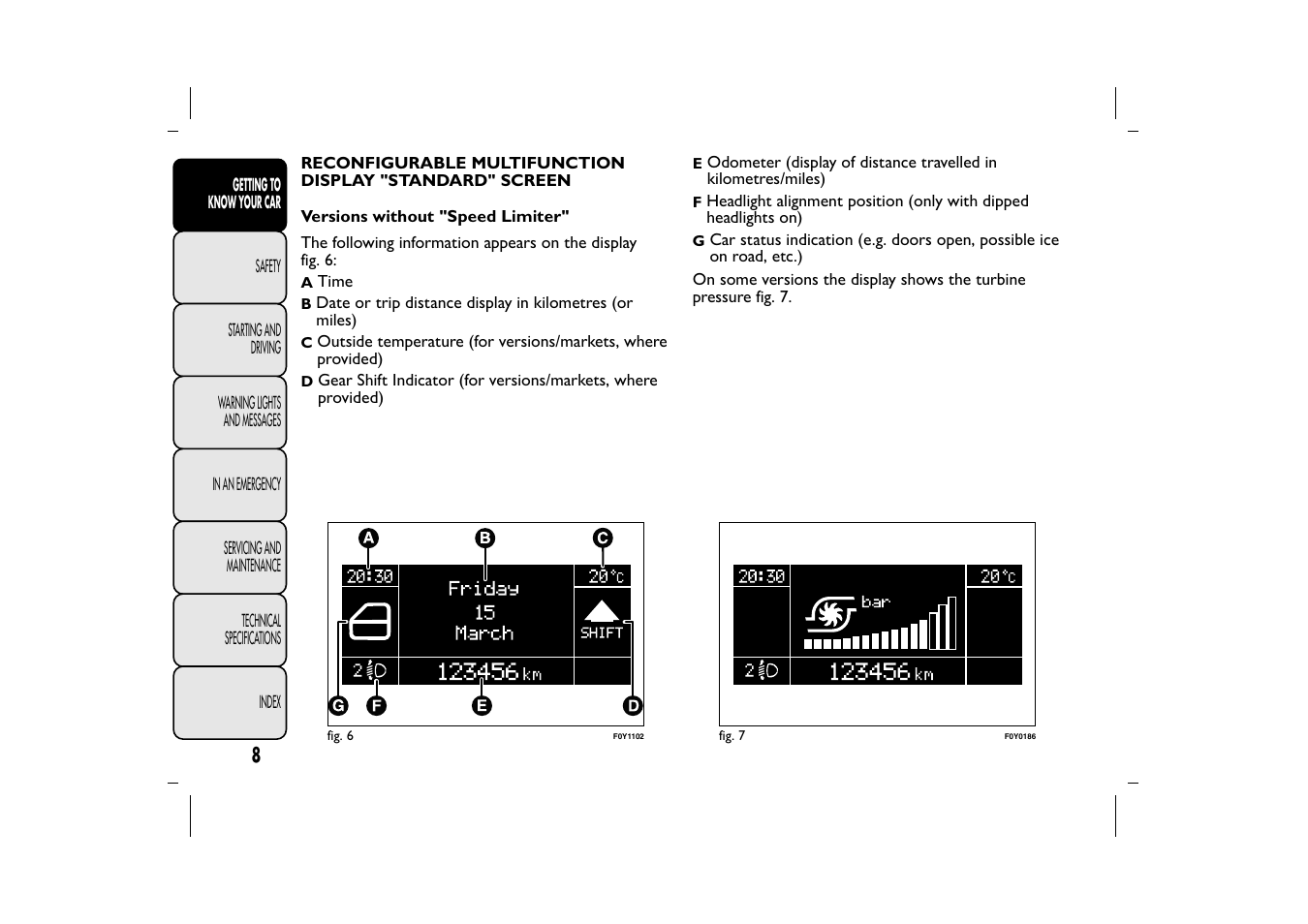 FIAT 500L User Manual | Page 12 / 348