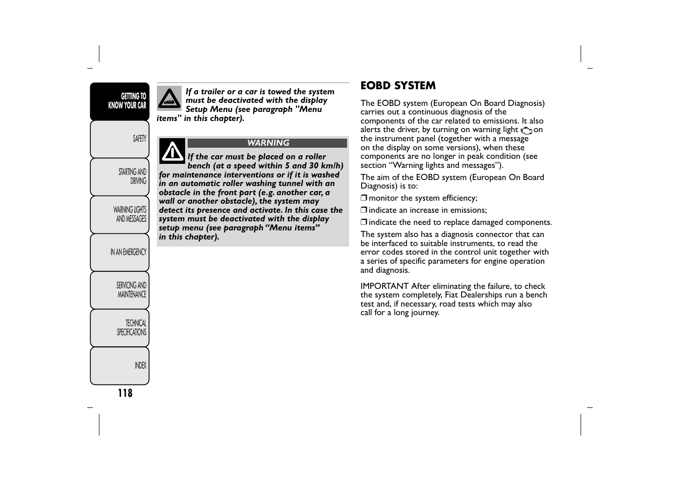 FIAT 500L User Manual | Page 122 / 348