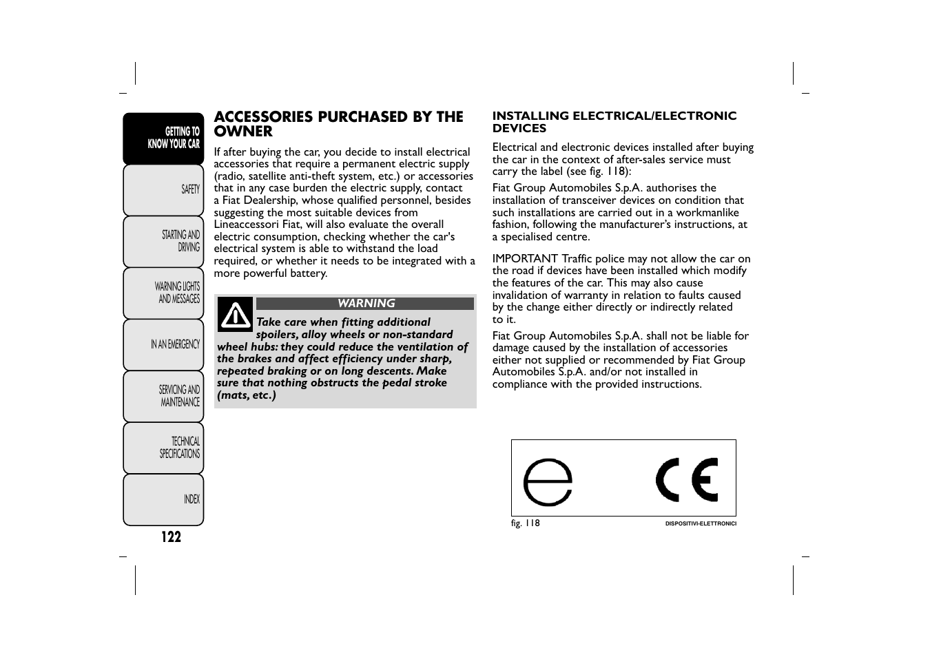 FIAT 500L User Manual | Page 126 / 348