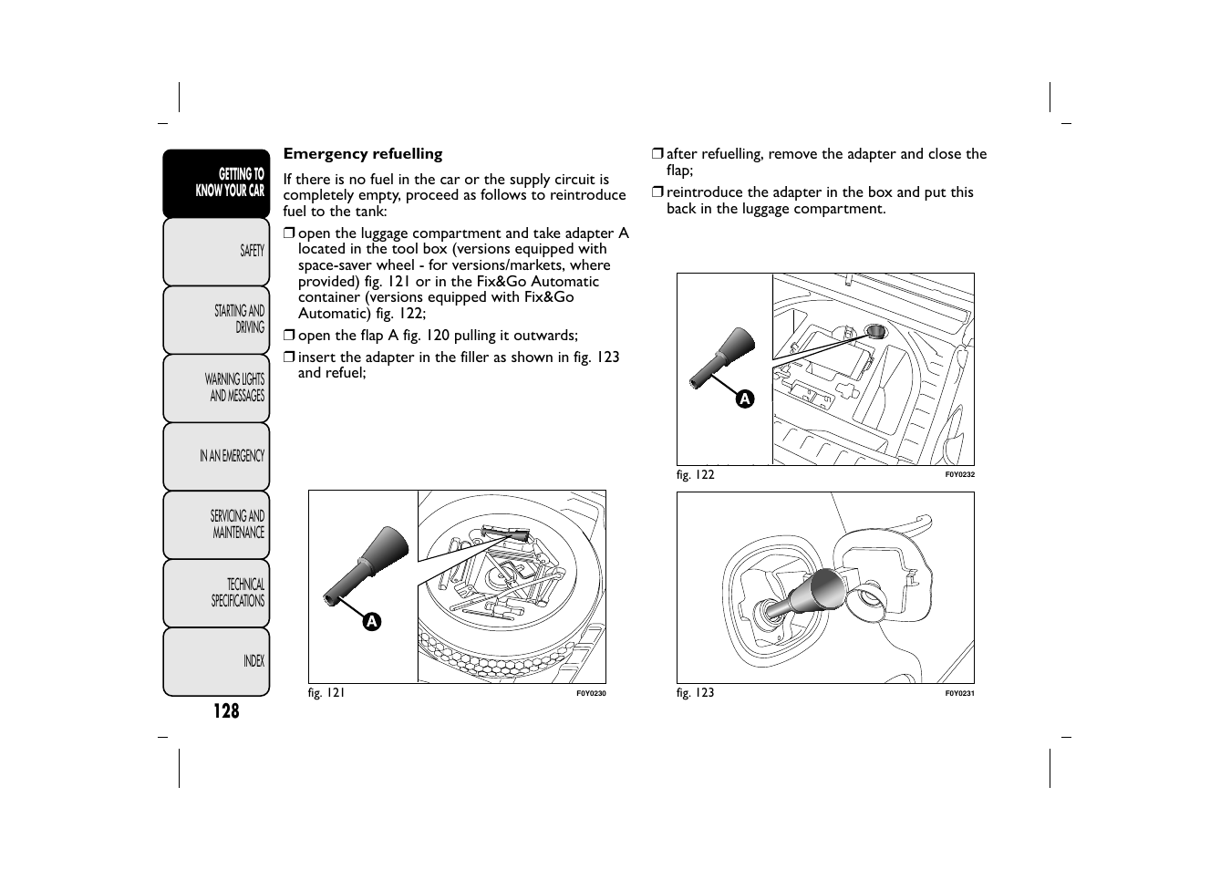 FIAT 500L User Manual | Page 132 / 348