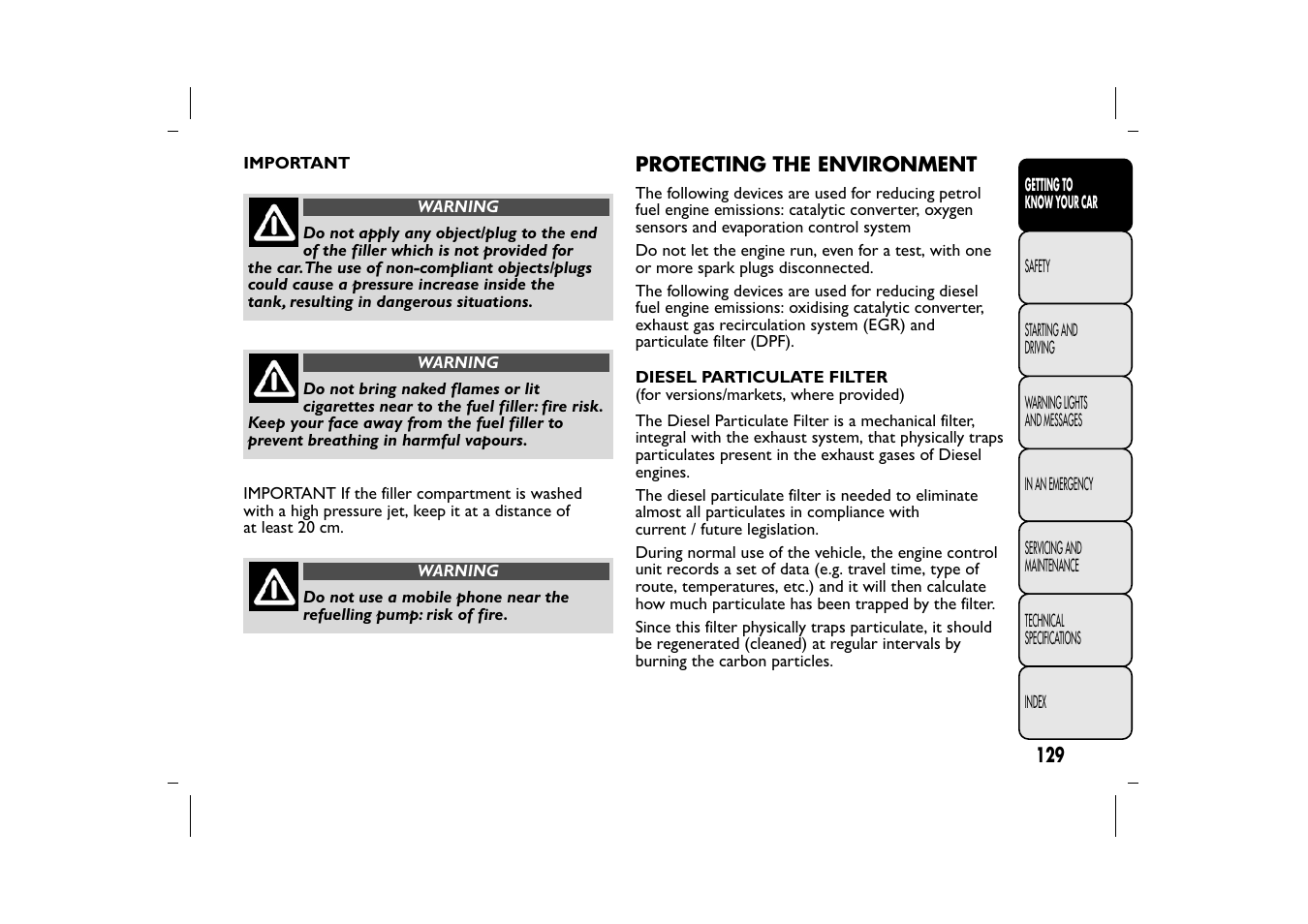 FIAT 500L User Manual | Page 133 / 348